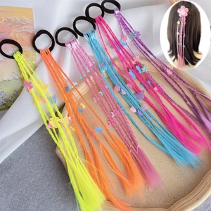 Tóc Giả Tết Đính Charm Cho Bé Gái Biểu Diễn Nhiều Màu Nổi Bật (Giá 1 Bên) QiQiShop