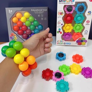 Con Quay Đồ Chơi Khối Rubik Ma Thuật Vui Nhộn Giáo Dục Cho Trẻ Mẫu Giáo 1 Tuổi