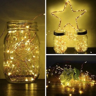 dây đèn led fairylight trang trí dài 2m gồm 20 đèn led làm bằng dây đồng