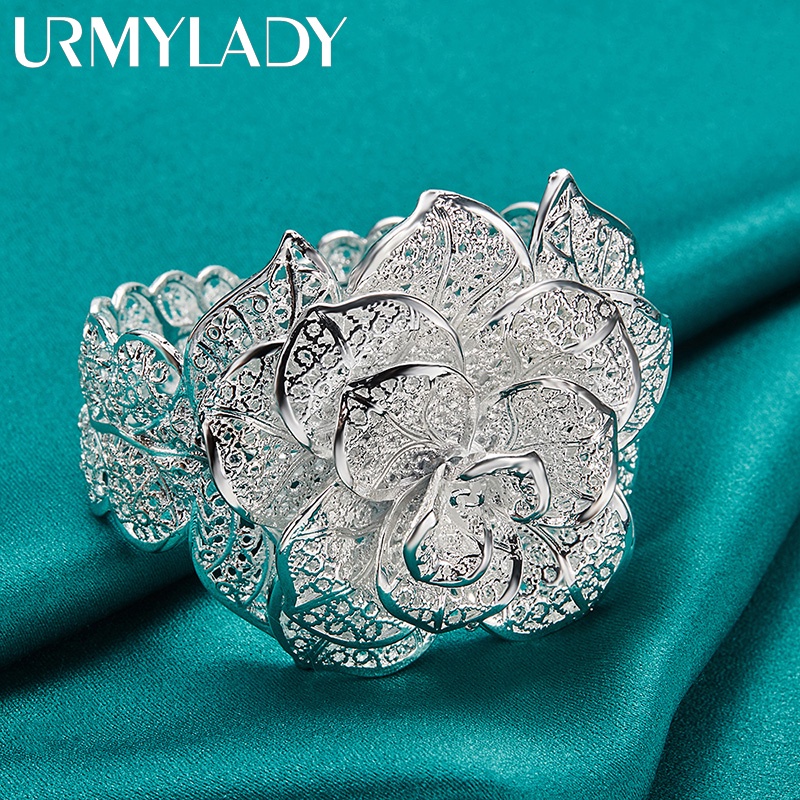 Vòng Đeo Tay Bạc Sterling 925 Hình Hoa Thời Trang Cho Nữ
