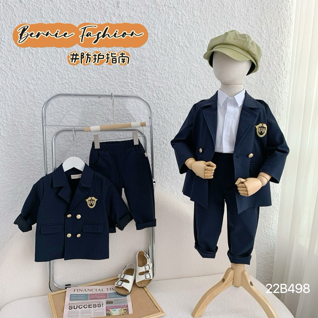 Set vest phong cách Hàn Quốc cho bé trai, bộ complet suit công tử hàng đẹp