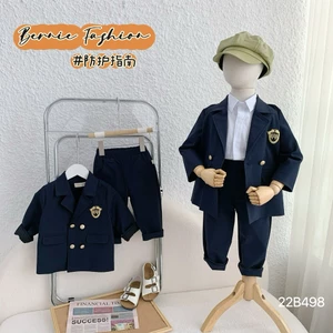 Set vest phong cách Hàn Quốc cho bé trai, bộ complet suit công tử hàng đẹp
