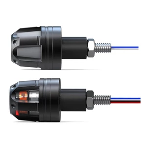 Đèn báo rẽ Tay cầm thanh cuối tay cầm cắm đèn Blinker cho xe máy Dirt Bike