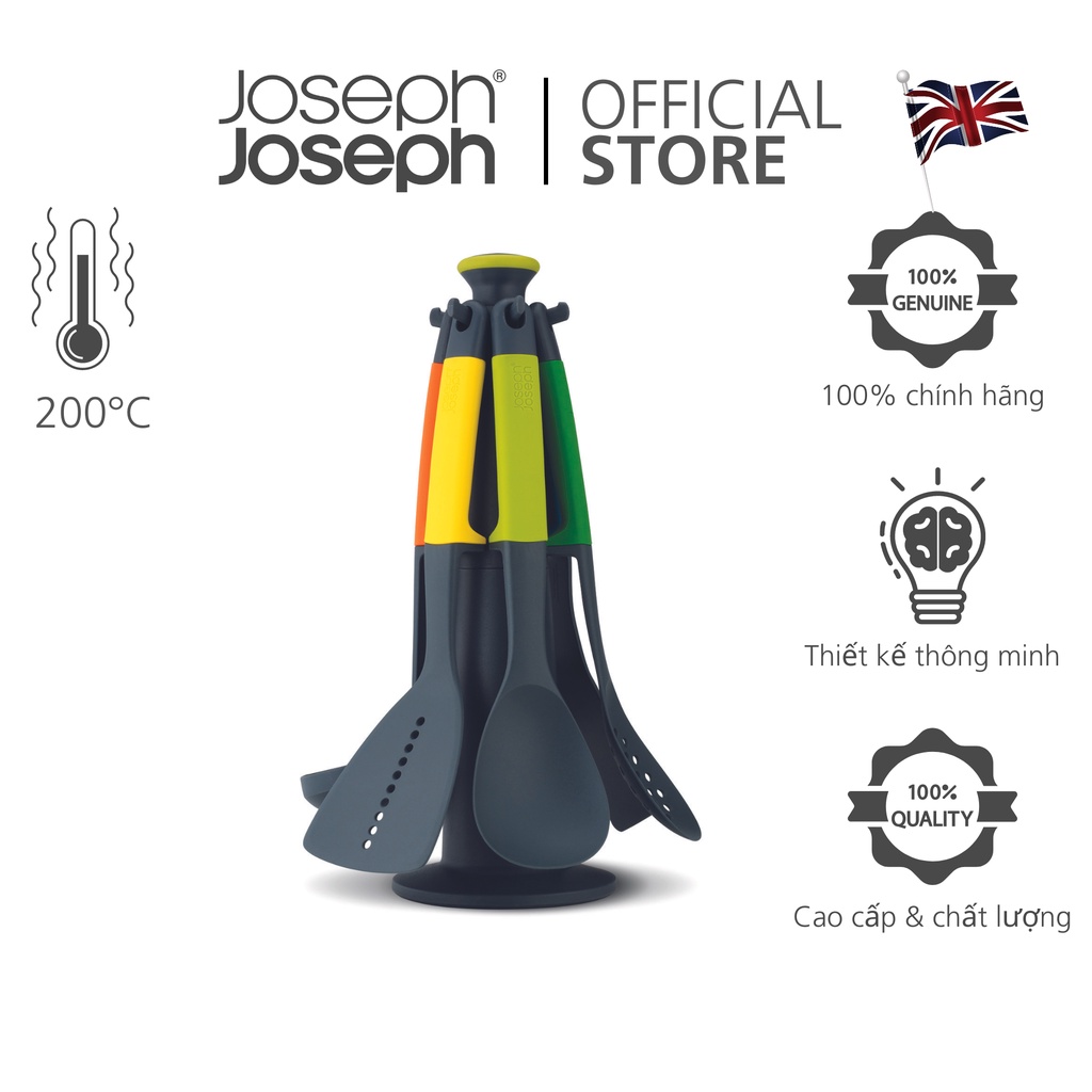 Bộ dụng cụ nấu ăn 6 món cao cấp Joseph Joseph 101188 - Elevate Carousel 6-piece Utensil Set Multicolour