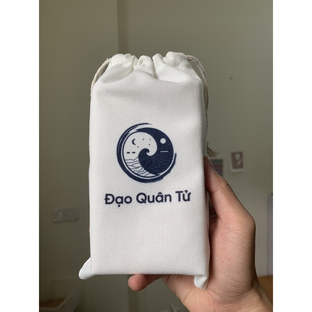 Túi Vải Đựng Bài Tarot, Kinh Dịch ĐẠO QUÂN TỬ - Túi vải canvas dây rút