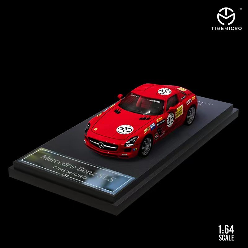 最高品質の HÌNH MÔ 1:64 #35 Big Red AMG SLS Mercedes-Benz - MICRO TIME ミニカー