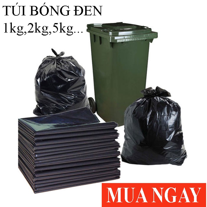 Túi bóng đen túi nilon đóng hàng, đựng rác các loại các cỡ