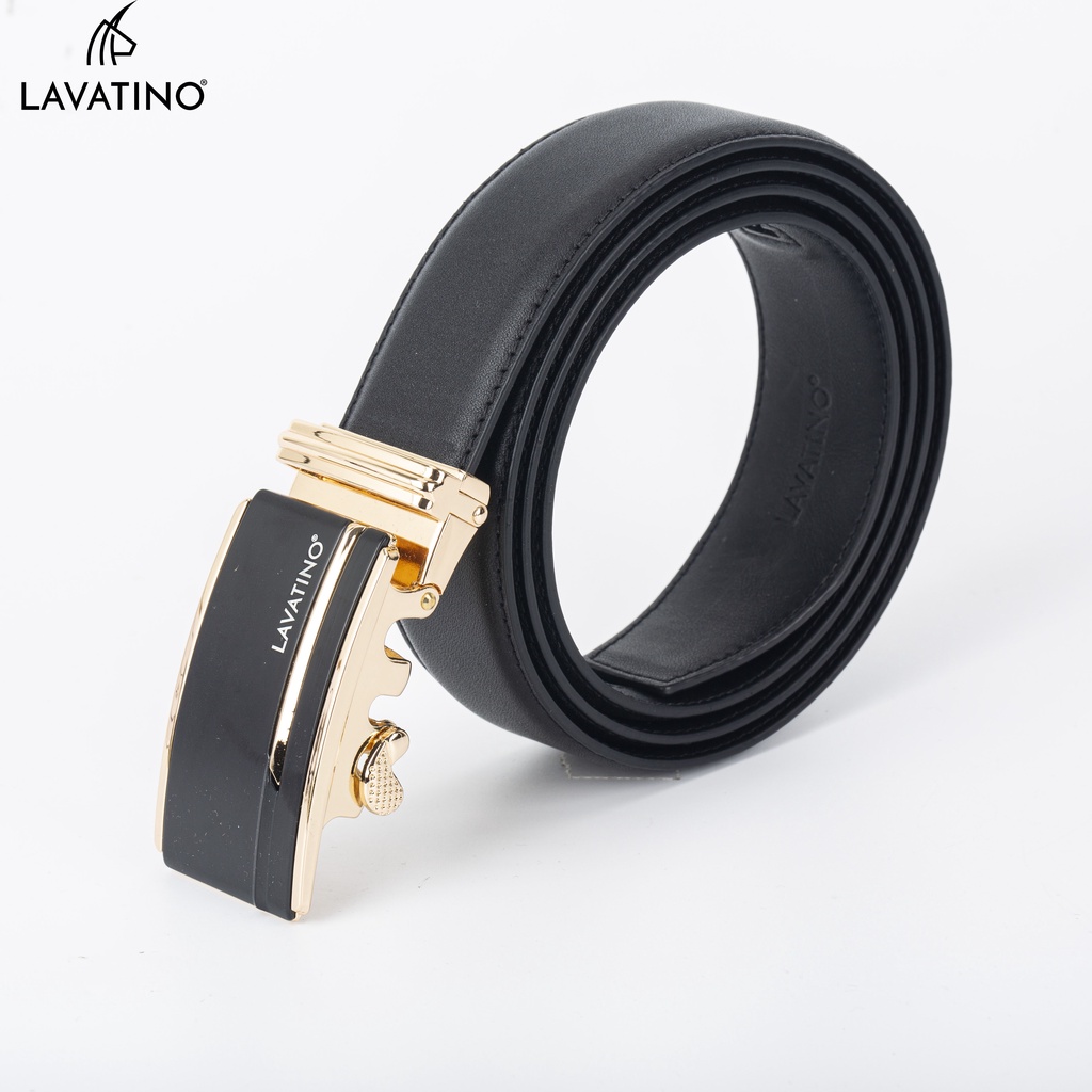 Ảnh Thắt Lưng Nam Da Bò Thật Cao Cấp Hàng Hiệu Lavatino Khoá Tự Động Thiết Kế Sang Trọng TINO 04 3