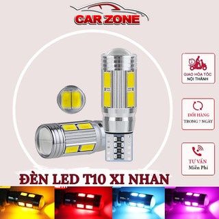 Đèn LED T10 Xi Nhan, Đèn Demi 10 SMD 5630 Bi Cầu Nâng Cấp Smart IC Dùng Cho Ô Tô Xe Máy VERSION 3