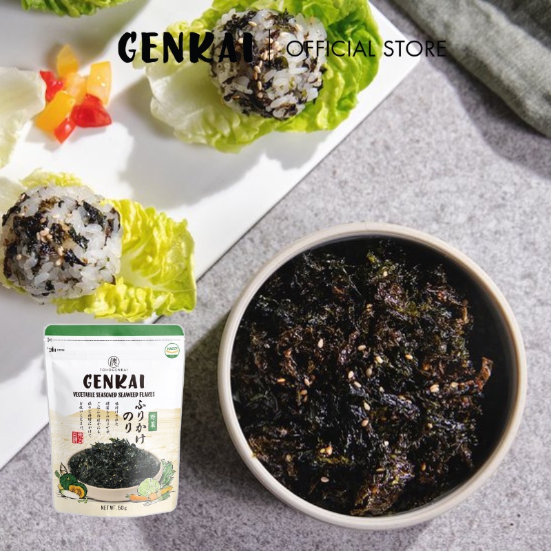 Rong Biển Trộn Cơm GENKAI Rau Củ Gói 40g | Shopee Việt Nam
