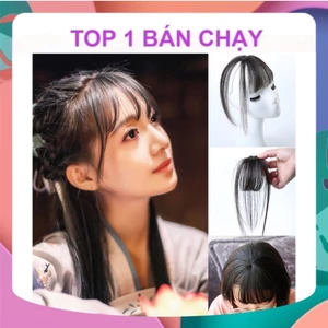TÓC GIẢ MÁI THƯA 3D KÈM HÌNH THẬT