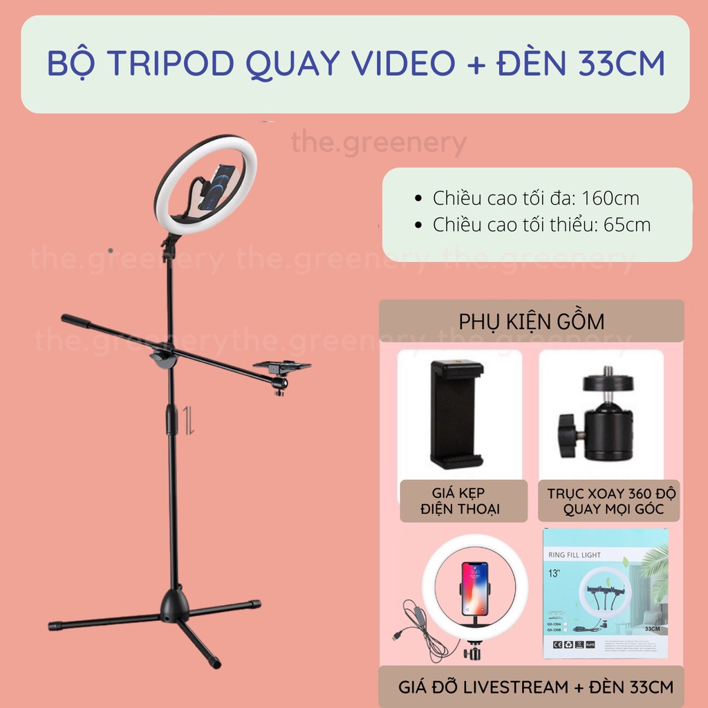Gậy livestream kiêm chân quay video Tiktok bằng kim loại chắc chắn ...