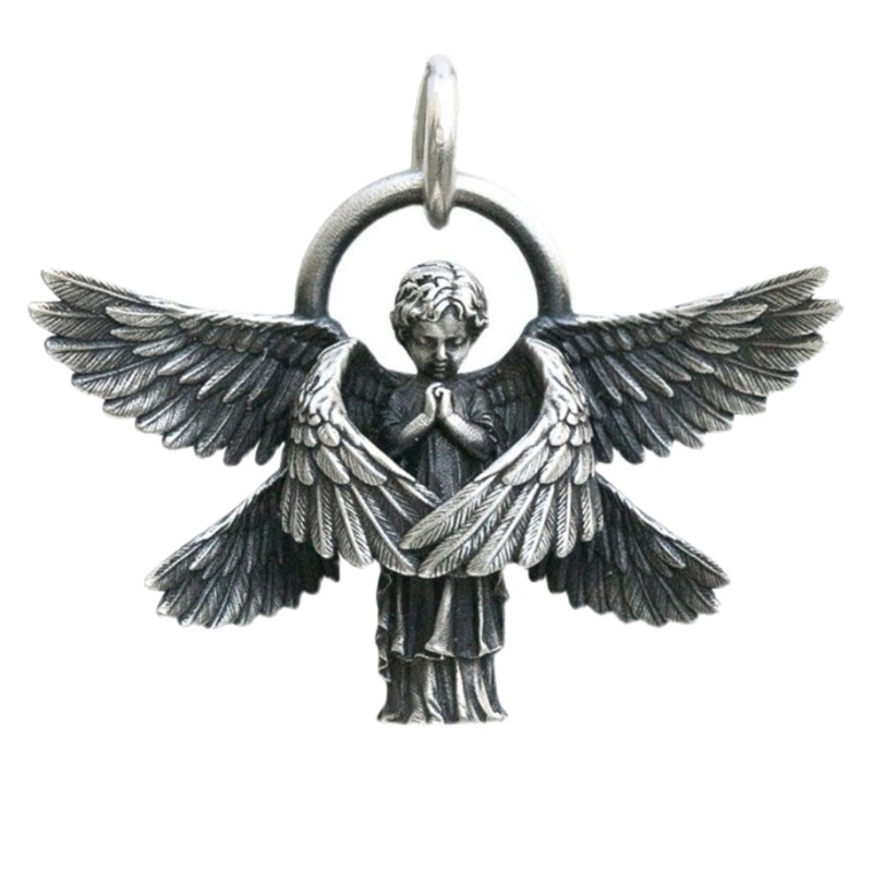 Jenniferab Nổ Seraphim Vòng Cổ Châu Âu Mỹ Cánh Thiên Thần Mặt Dây Chuyền Vòng Cổ