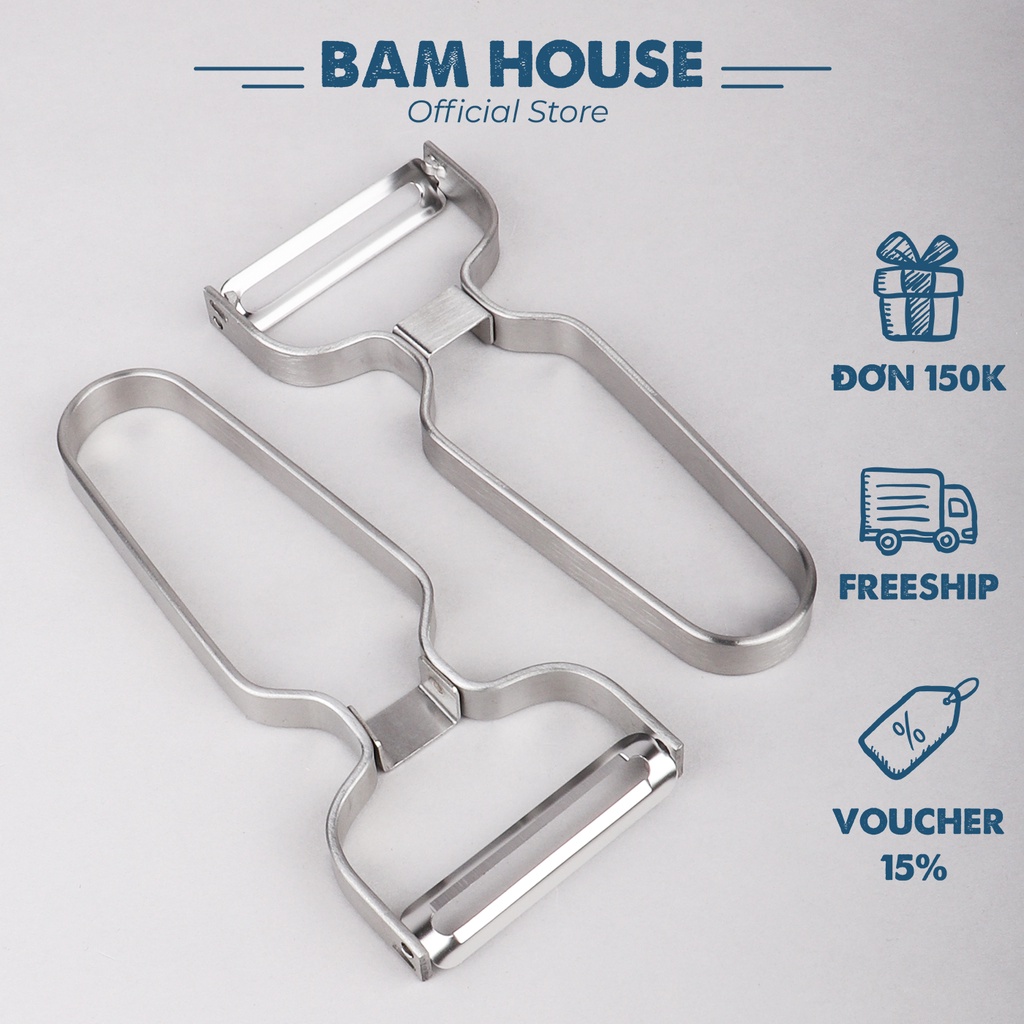 Dao bào inox 430 Bam House tay inox dày cầm chắc tay siêu bền cao cấp ...