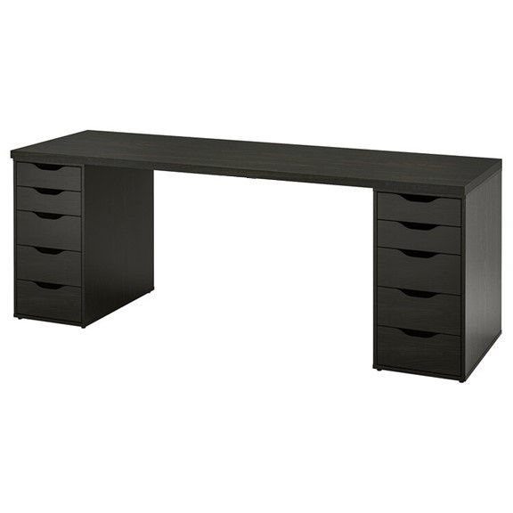 Ảnh DAISY, Bàn làm việc học tập 2 tủ ngăn kéo DEK_032, 140x60x75cm, Sản xuất bởi Scandi Home 2