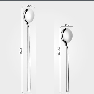Set 5 Thìa cafe 13/15/17cm, muỗng Inox304 cao cấp tròn khuấy cafe,nước ép, sinh tố,màu bạc và vàng