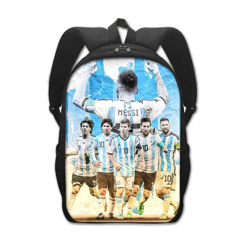 Balo Đi Học Cỡ Lớn Thoáng Khí In Hình Peugeot Lionel Messi Thời Trang Cho Nữ