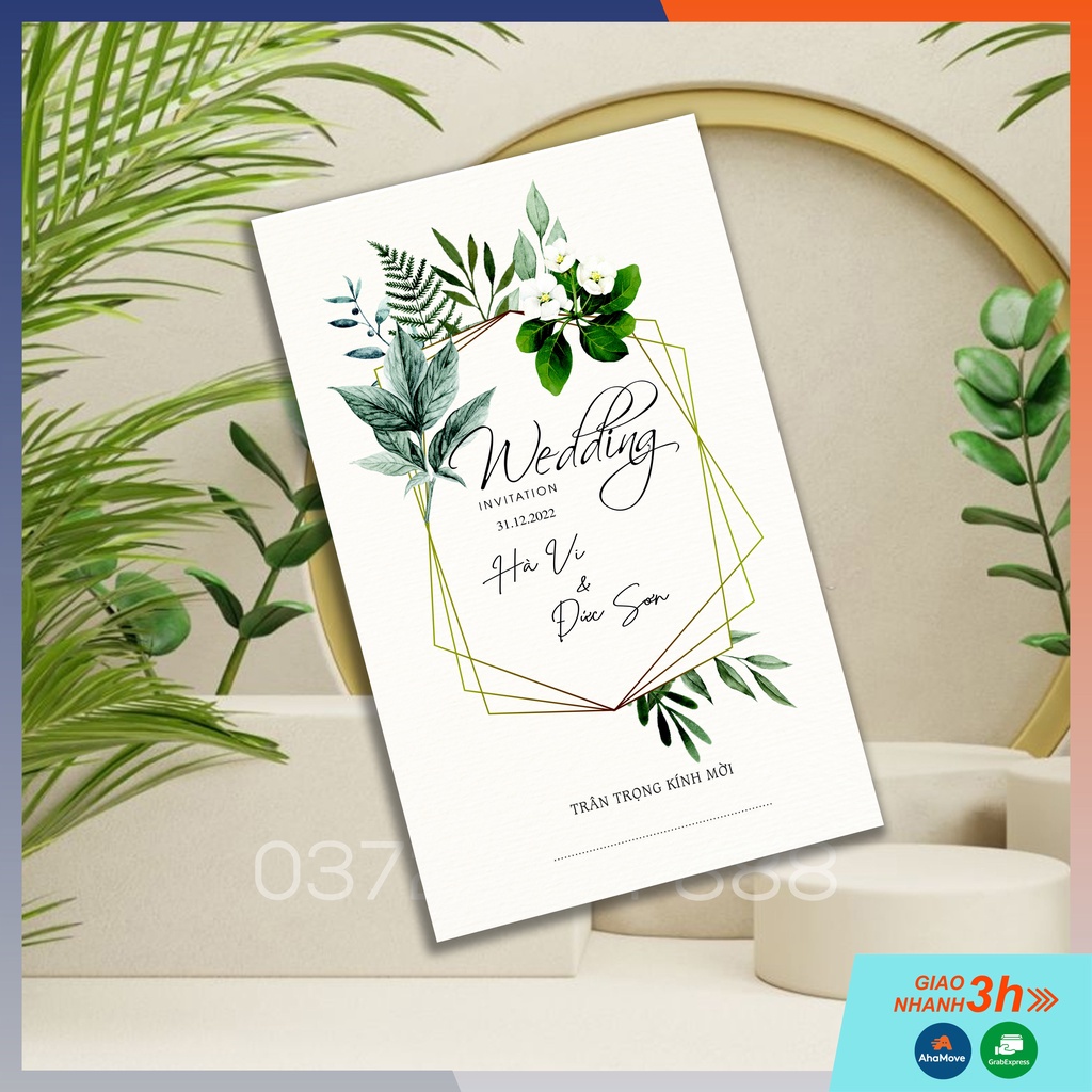 THIỆP CƯỚI CÓ PHONG BÌ - BB 87