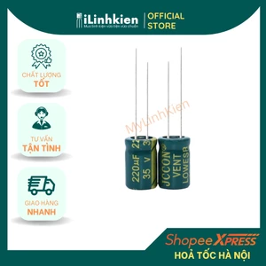 Tụ hoá 35V 220uf chính hãng jcon chất lượng cao