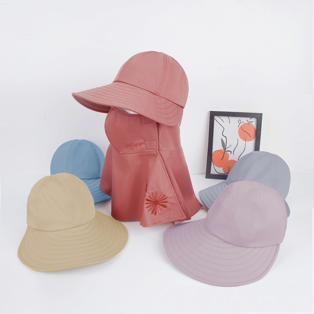 (HOT) Mũ nón chống nắng 3 trong 1 đa năng kèm khẩu trang Duy Ngọc vải Bamboo (vải sợi tre cao cấp)-Mềm, mịn khi đội 3087