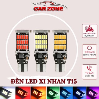 Đèn LED Xi Nhan T15 Chíp 4014 45SMD Cho Ô Tô, Xe Máy, Đèn Lùi VERSION 2 CarZone