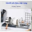 Giá úp nồi, chảo đa năng có thể điều chỉnh độ dài của cả giá để và từng khoang