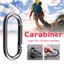 Móc Khóa Carabiner Hình Chữ D Bằng Nhôm Dùng Cắm Trại Ngoài Trời