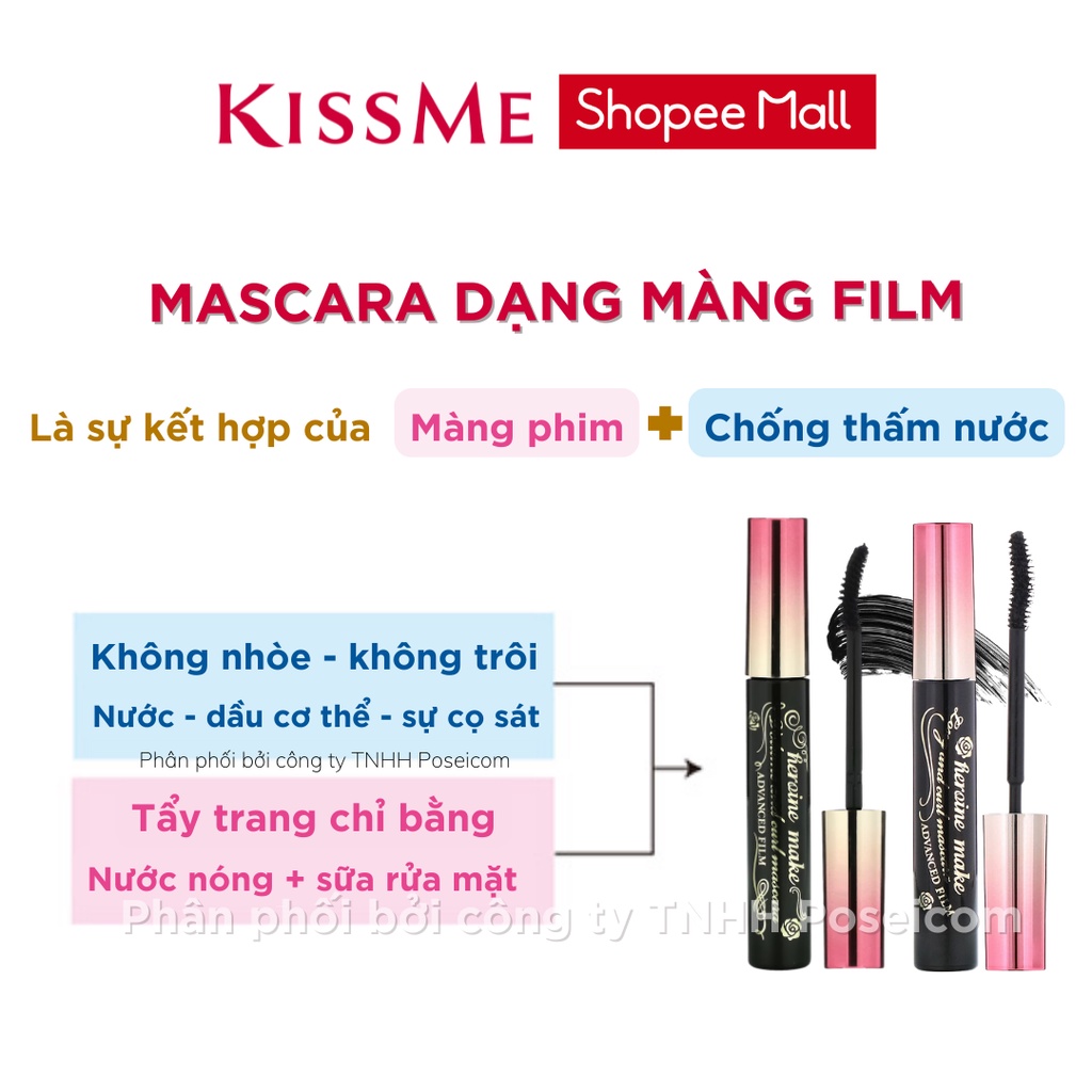 Ảnh Mascara màng film nâng cong dày mi Kissme Heroine Make Curl Waterproof Mascara Advanced Film 6G 3