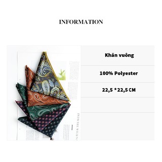 Khăn Cài Túi Áo Vest - Phụ kiện cài áo cao cấp thời trang cao cấp Cope88
