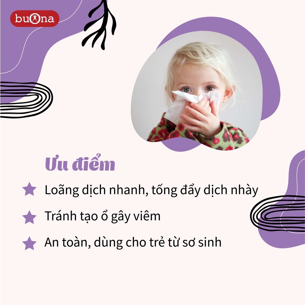 Buona Nebial/Nebianax 3%Flaconcini,Dung Dịch Nhỏ Mũi Giảm Sổ Mũi,Nghẹt Mũi - Hộp 20 Ống Đơn Liều 5ml