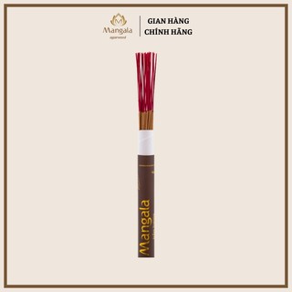 Nhang Trầm Hương Cao Cấp MANGALA Ống Nâu 30cm-38cm | Bột Trầm Núi Rừng Nguyên Chất Thượng Hạng, Ngọt Thanh, Sâu Lắng