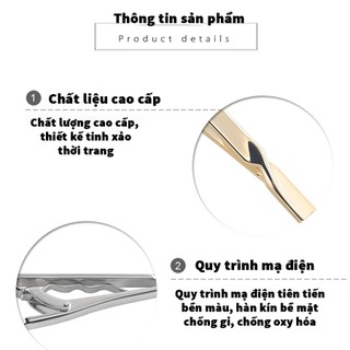 Kẹp cà vạt- kẹp caravat nam sang trọng Cope88