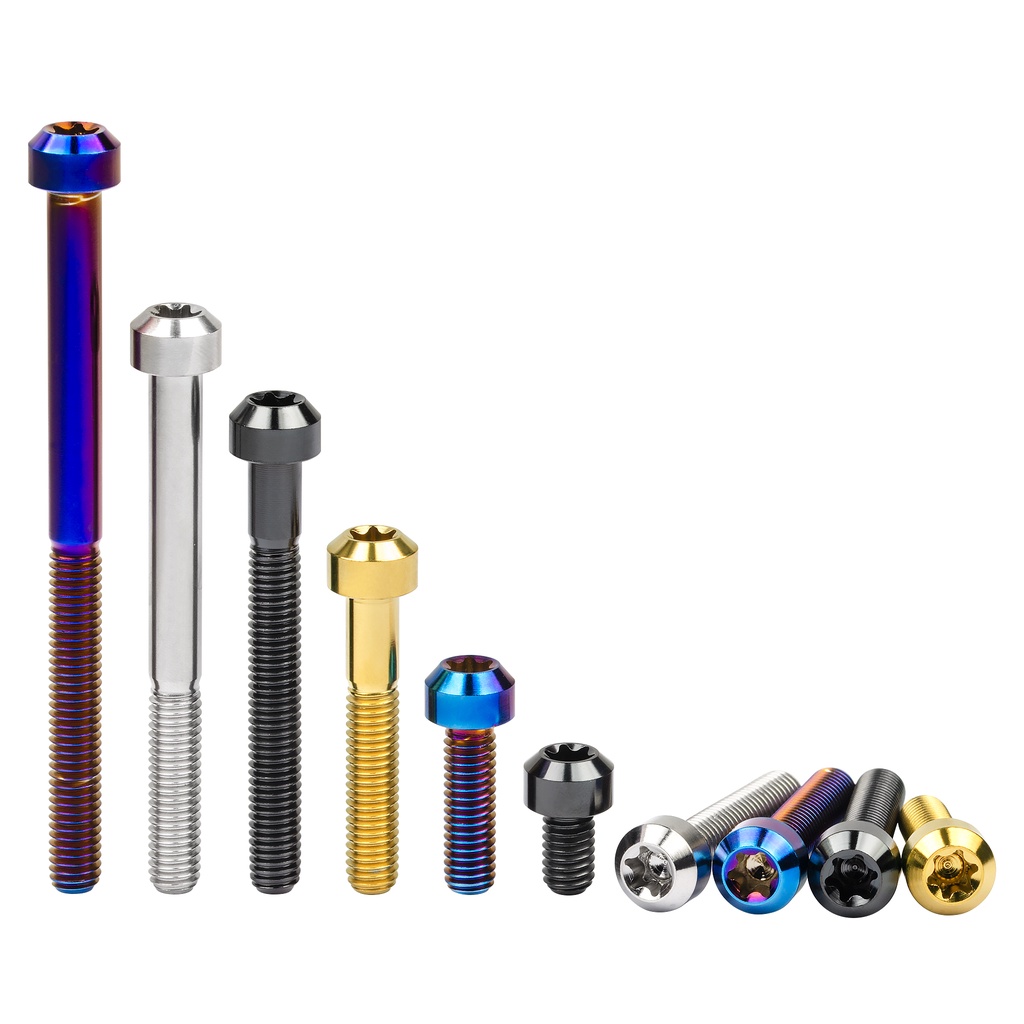 VSL M6x20mm Titan Schrauben – Flanschkopf T30 Torx, Gold, Grade 5, 3g, Metrisch