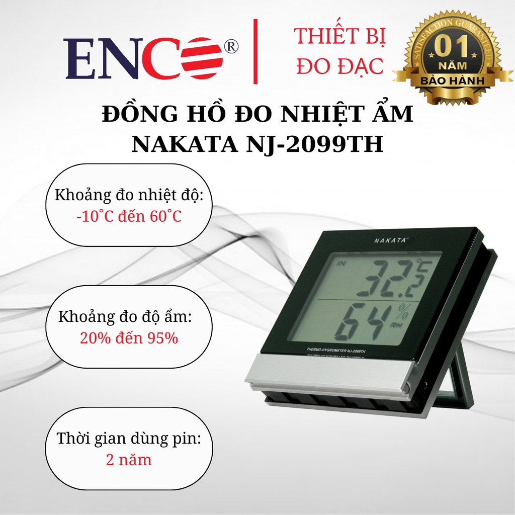 ĐỒNG HỒ ĐO NHIỆT ẨM NAKATA NJ2099TH Shopee Việt Nam