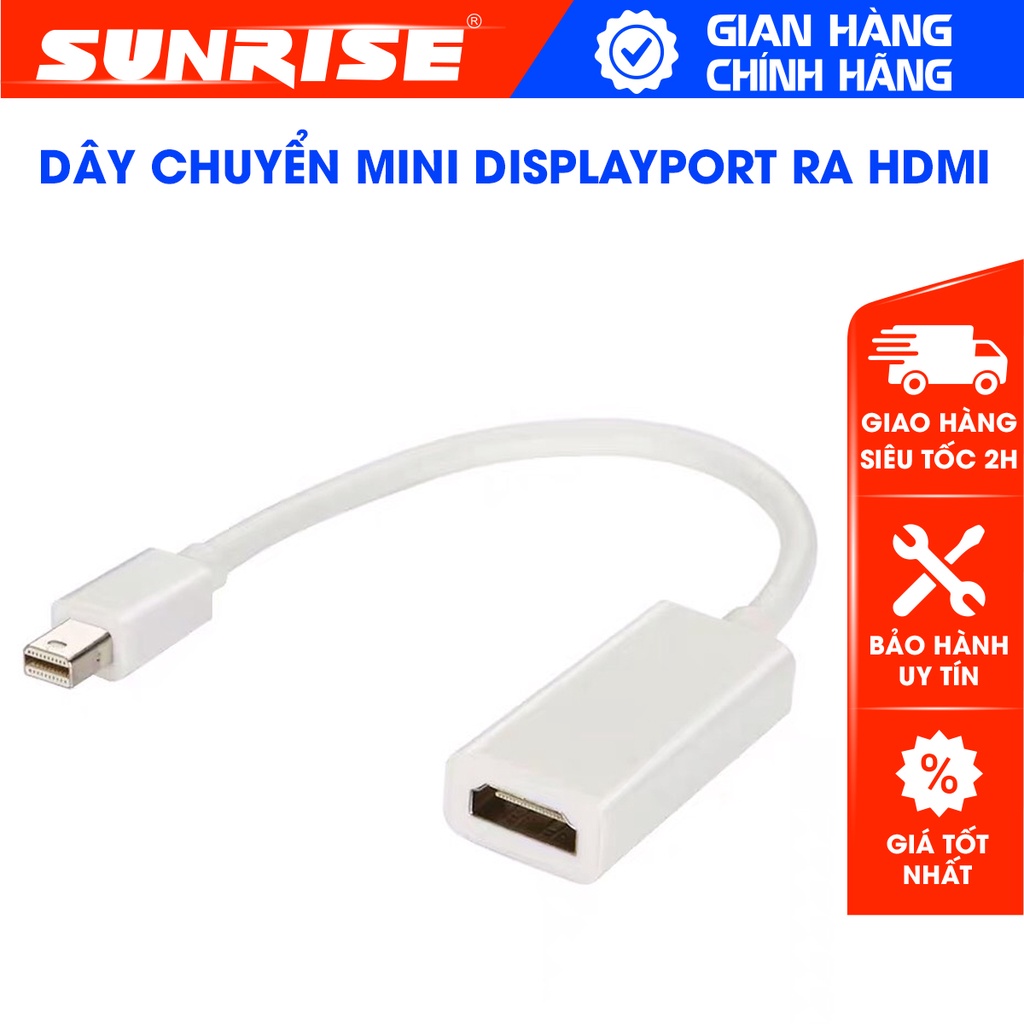Mini DisplayPort sang cổng HDMI, cáp chuyển đổi MINIDP cho ra hình ảnh ...