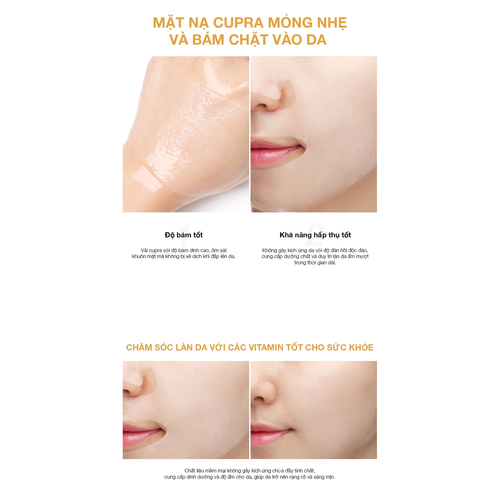 JMsolution Mặt nạ Water Luminous S.O.S Ampoule Vita Mask Plus - Dưỡng Sáng Và Săn Chắc Da - Chính Hãng