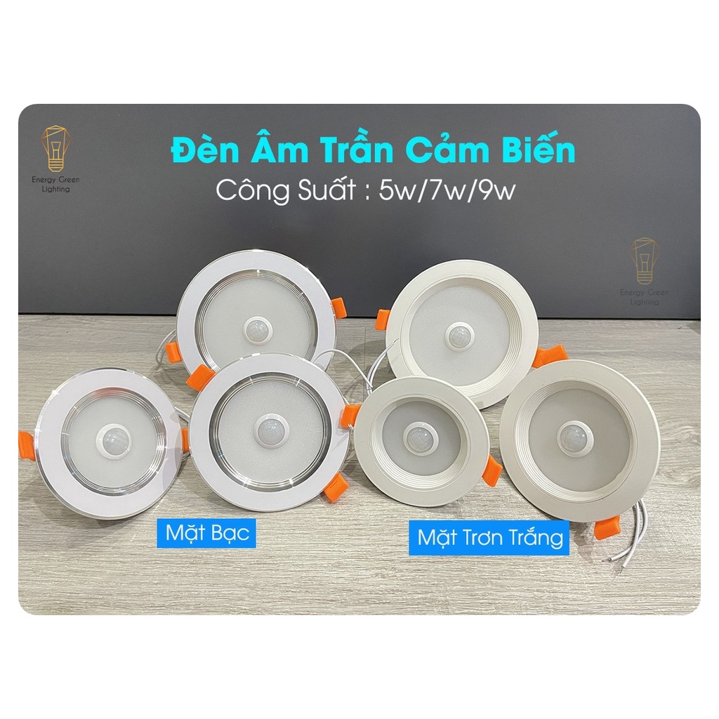 Ảnh Đèn Led Âm Trần Energy Green Lighting Cảm Biến 5W-7W-9W DL-604 - Chip Led Siêu Sáng - Ánh Sáng Trắng - Bảo Hành 1 Năm 1