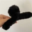 Kẹp Tóc Giả Lông Thỏ 13cm Màu Cà Phê Sữa Thời Trang