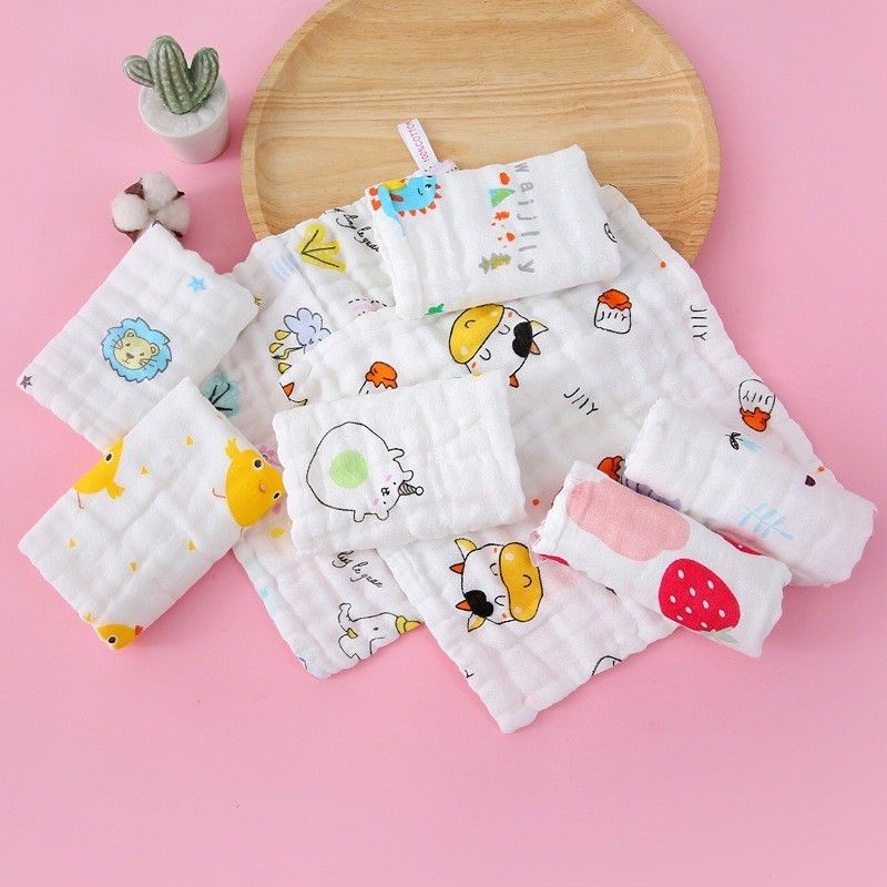 Khăn xô sữa 6 lớp set 5 chiếc mềm mại, thấm hút tốt  mesocshop