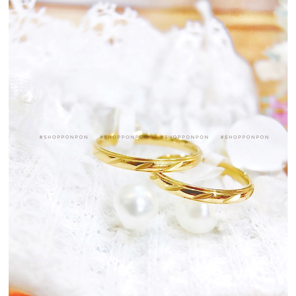 Titanium Steel Couple Rings by Kho sỉ trang sức PONPON