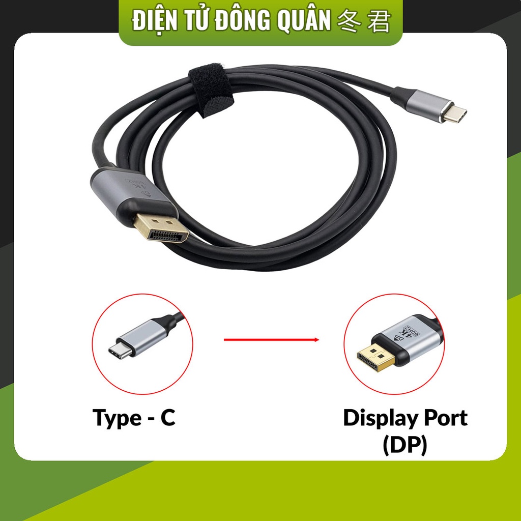 [HCM] Cáp chuyển USB Type-C sang cổng DP DisplayPort 4K 60Hz 1.8 mét ...