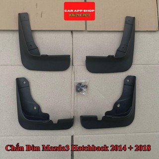 Chắn Bùn Mazda3  Đời 2014 - 2018 Hatchback Chất liệu Nhựa Dẻo Tặng kèm Ốc Vít ,Bộ 4 Chiếc Hàng Loại 1