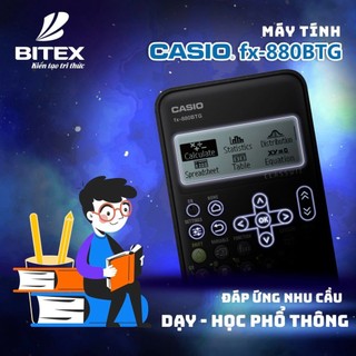 Máy Tính Casio FX 880 BTG Chính Hãng , Màu Đen Hồng Xanh Chuyên Dụng Cho Học Sinh Sinh Viên Được Phép Mang Đi Thi