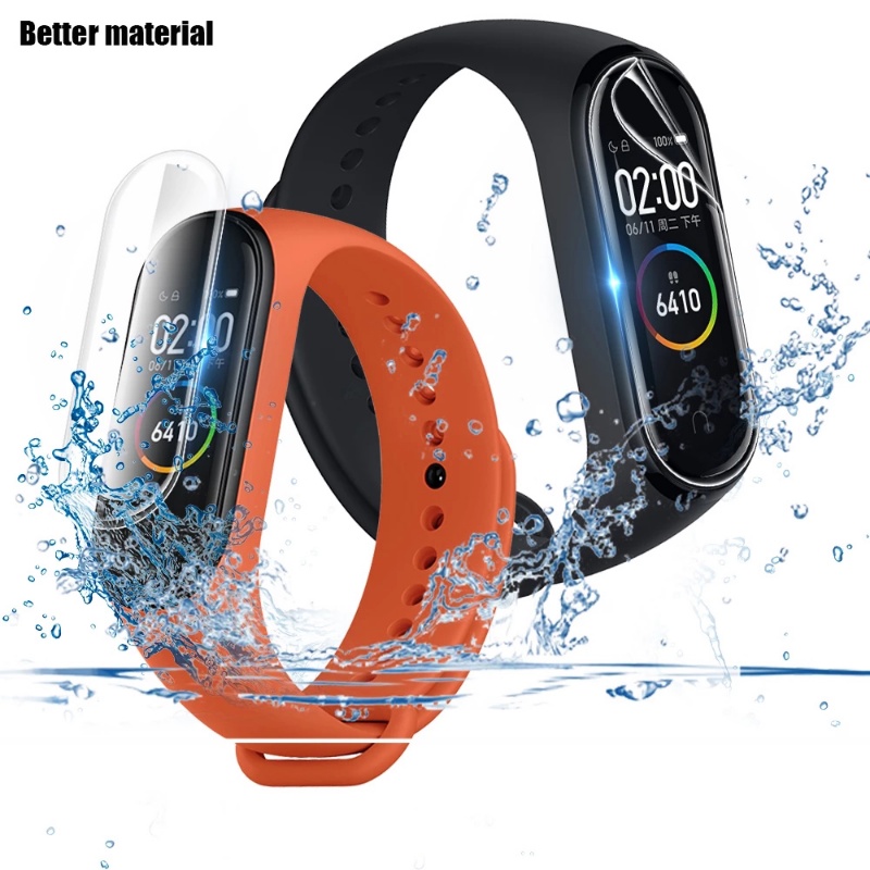Hydrogel Mềm Bảo Vệ Màn Hình Cho Xiaomi Mi Band 10 9 8 7 6 5 4 3 Phim Bảo Vệ Đồng Hồ Thông Minh Dây Đeo Tay Xiaomi Miband Case