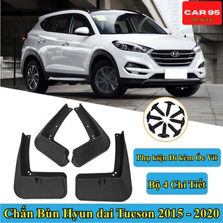 Chắn Bùn Hyundai Tucson Đời 2015-2020 Chất liệu Nhựa Dẻo Tặng kèm Ốc Vít ,Bộ 4 Chiếc Hàng Loại 1