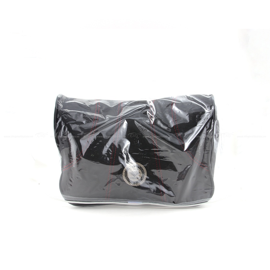 Gối đầu da kiểu đồi núi XG-003 đen chỉ đỏ TK005A