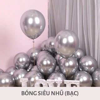 (Tặng trụ + bơm ) Set bóng xanh navy đơn giản dễ trang trí tại nhà