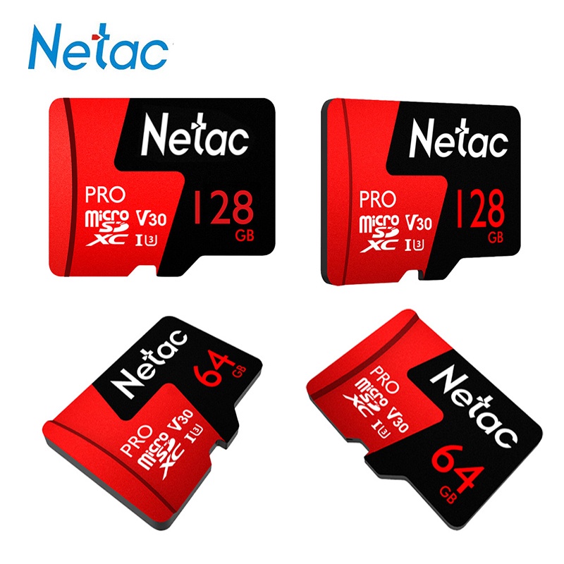 Thẻ Nhớ Netac Micro SD TF 256GB 128GB 64GB 32GB Tốc Độ Cao Cho Máy Tính ...