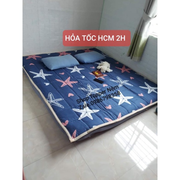 Nệm Topper mỏng_Chiếu Ngủ Văn Phòng trải nệm trải sàn Chần bông dày 1 ...