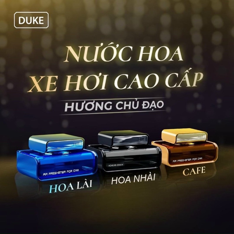 Nước hoa cao cấp DUKE chiết xuất  100% thiên nhiên, khử mùi, chống say xe..